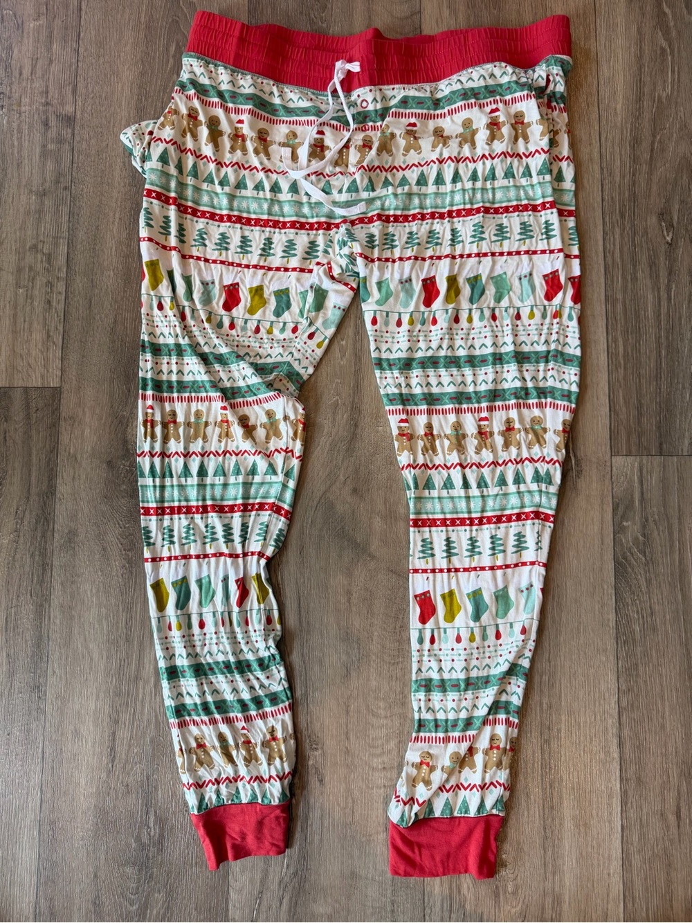Women’s Christmas Gingerbread & Stocking Pajama Pants - Little Sleepies Bamboo